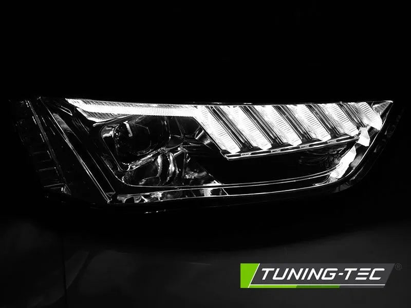 Faruri LED CHROME pentru AUDI A4 B8 12-15 - LPAUF9
