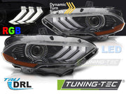 Faruri LED RGB DRL NEGRU pentru FORD MUSTANG 18-21 - LPFO96