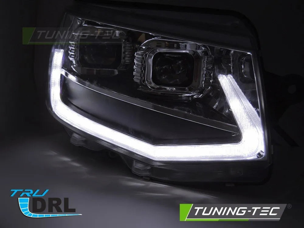 Faruri LED TUBE LIGHT BLACK DRL SEQ pentru VW T6 15-19 - LPVWX7
