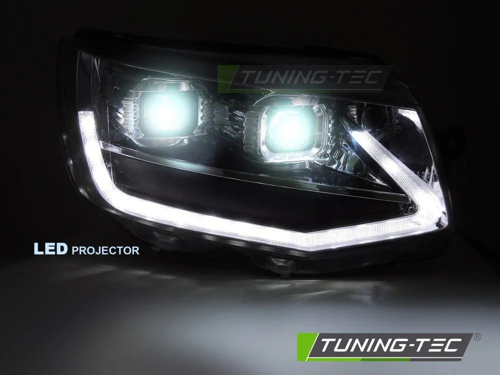 Faruri LED TUBE LIGHT BLACK DRL SEQ pentru VW T6 15-19 - LPVWX7