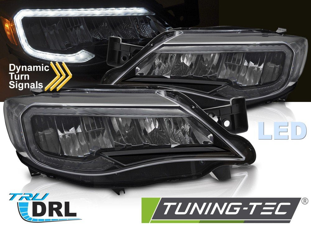 Faruri LED TUBE LIGHT BLACK pentru SUBARU WRX 08-14 - LPSU23