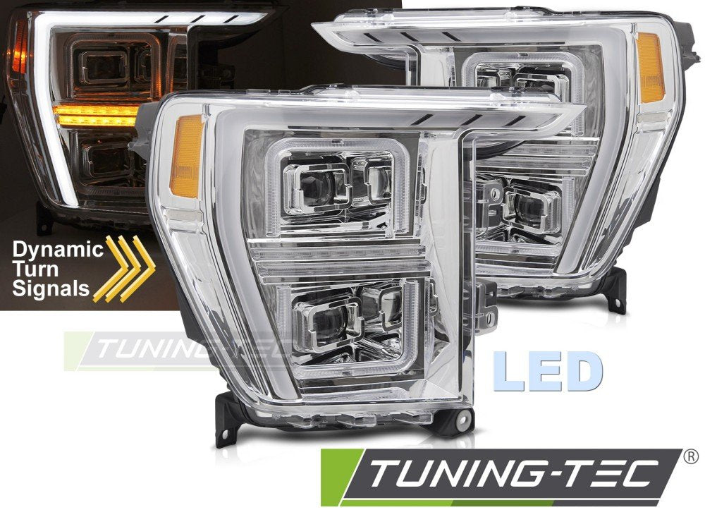 Faruri LED TUBE LIGHT CHROME pentru FORD F150 MK14 20-23 - LPFOC1