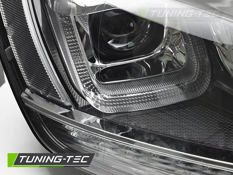 Faruri LIGHT SEQ BLACK WITH CHROME LINE pentru VW GOLF 7 13-17 - LPVWV5