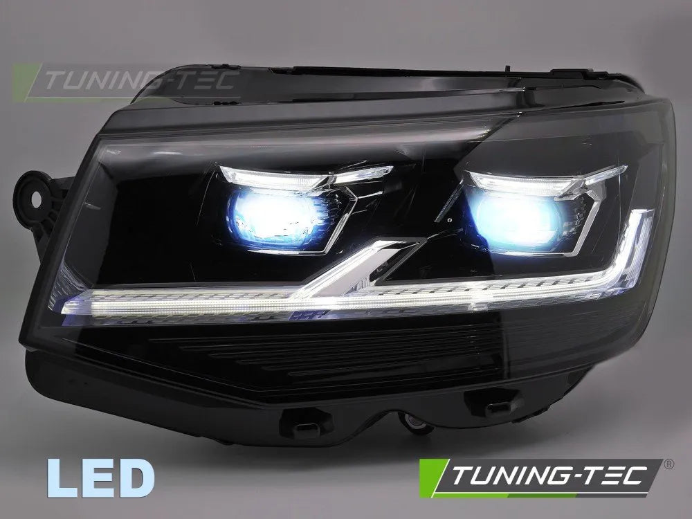 Faruri NEGRU LED DRL pentru VW T6 15-19 - LPVWX8