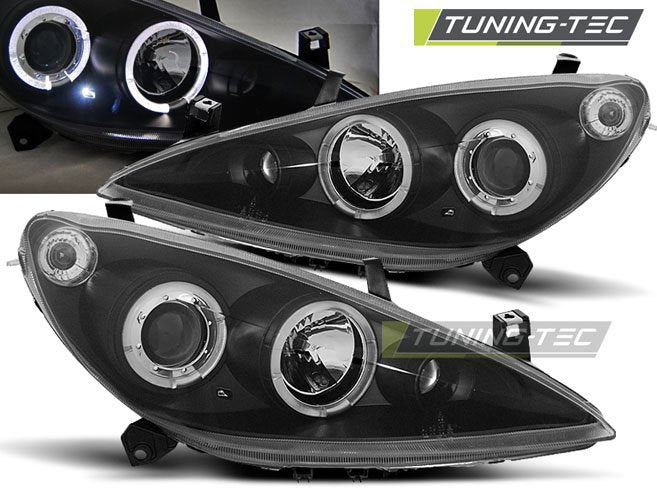 Faruri Peugeot 307 cu Angel Eyes Tuning-Tec - LPPE10