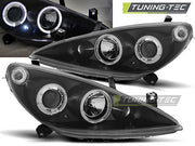 Faruri Peugeot 307 cu Angel Eyes Tuning-Tec - LPPE10