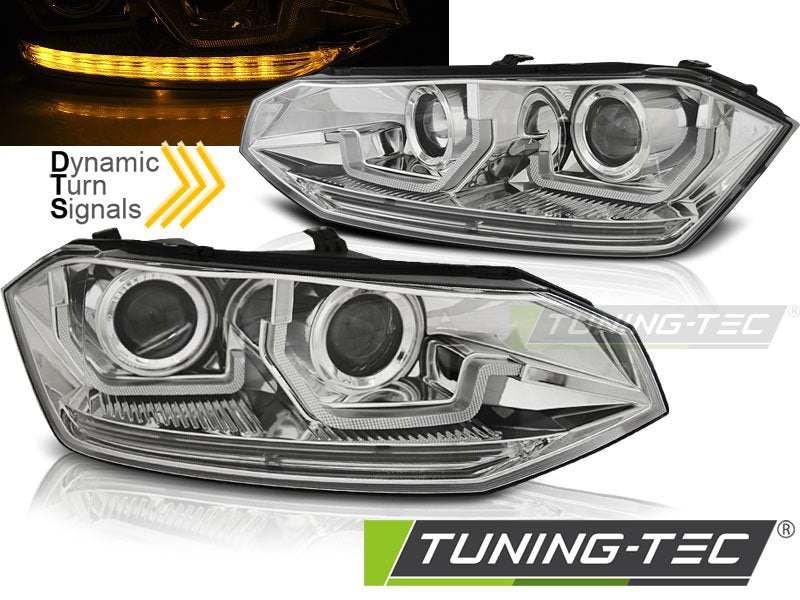 Faruri SEQ LED Tuning-Tec pentru VW Polo VI 2G 2017- - LPVWS9