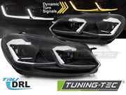 Faruri SILVER LINE LED SEQ DRL pentru VW GOLF VI 08-12 - LPVWZ6