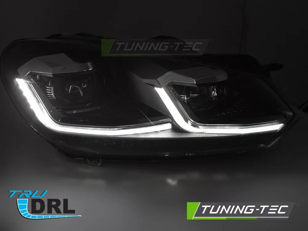Faruri SILVER LINE LED SEQ DRL pentru VW GOLF VI 08-12 - LPVWZ6