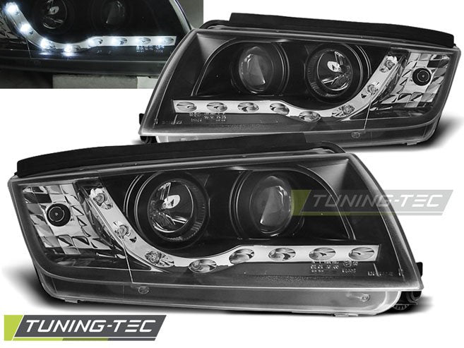 Faruri Skoda Fabia 12.99-08 Daylight Negru Tuning-Tec - LPSK06