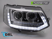 Faruri T6 LOOK CHROME FULL LED SEQ DRL pentru VW T5 10-15 - LPVWY7