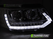 Faruri T6 LOOK CHROME FULL LED SEQ DRL pentru VW T5 10-15 - LPVWY7