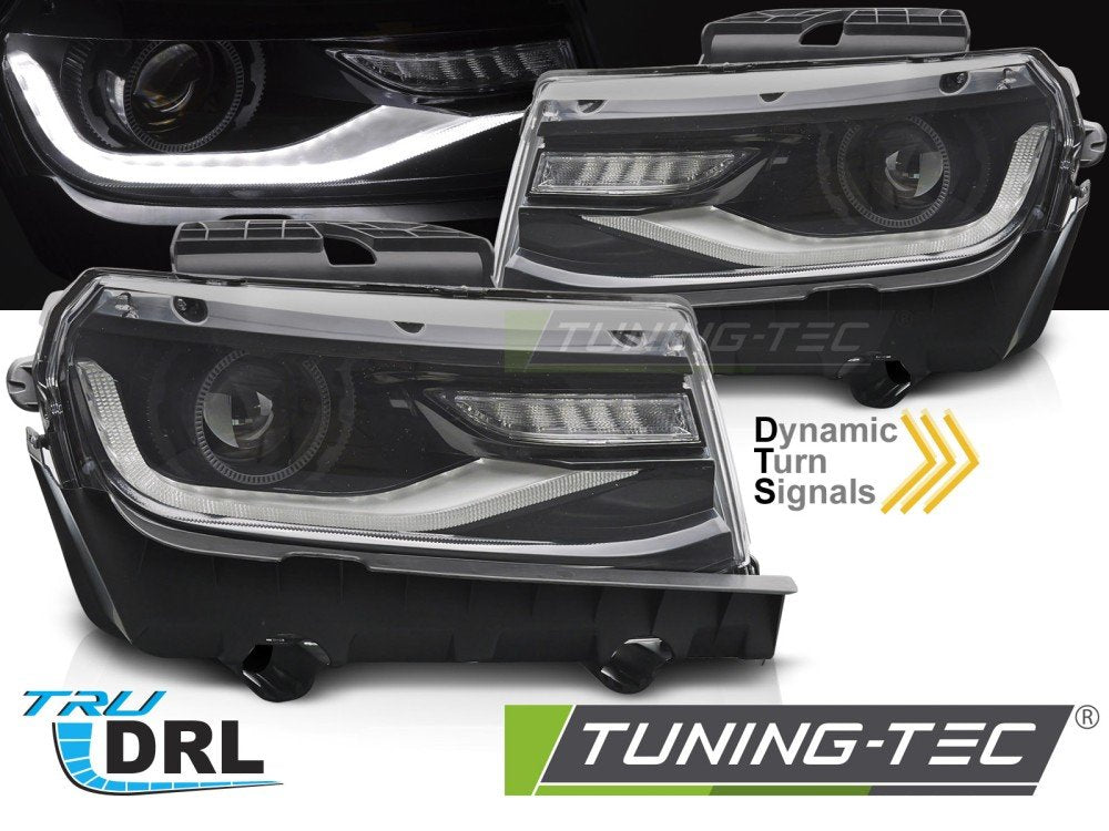 Faruri TUBE LED BLACK pentru CHEVROLET CAMARO 13-15 - LPCT15