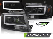 Faruri TUBE LED BLACK pentru FORD F150 MK 11 04-08 - LPFOB0