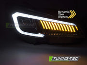 Faruri TUBE LED BLACK pentru SUBARU WRX 14-22 - LPSU24