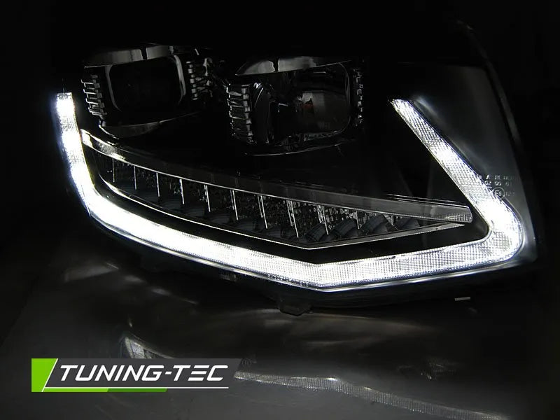 Faruri TUBE LIGHT BLACK DRL BLACK Tuning-Tec pentru VW T6 15-19 - LPVWS8