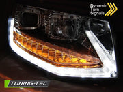 Faruri TUBE LIGHT BLACK DRL CHROME Tuning-Tec pentru VW T6 15-19 - LPVWS7