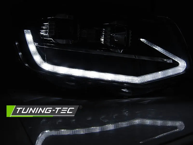 Faruri TUBE LIGHT BLACK DRL SEQ Tuning-Tec pentru VW T6 15-19 - LPVWT4