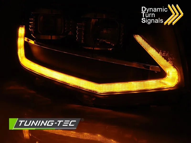 Faruri TUBE LIGHT BLACK DRL SEQ Tuning-Tec pentru VW T6 15-19 - LPVWT4