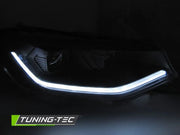 Faruri TUBE LIGHT BLACK DRL pentru VW CADDY 20- - LPVWV1