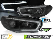 Faruri TUBE LIGHT BLACK LED pentru VW SCIROCCO 08-04.14 - LPVWU3