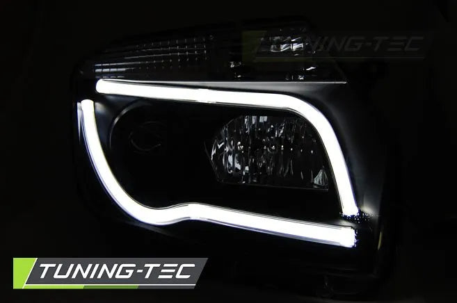 Faruri TUBE LIGHT BLACK Tuning-Tec pentru DACIA DUSTER 04.10-14 - LPDA02