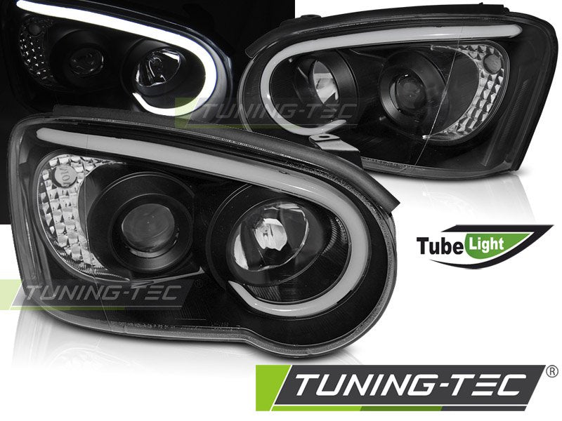 Faruri TUBE LIGHT BLACK Tuning-Tec pentru SUBARU IMPREZA II GD 03-05 - LPSU14