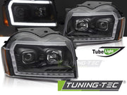 Faruri TUBE LIGHT BLACK pentru CHRYSLER JEEP GRAND CHEROKEE 05-08 - LPCH49