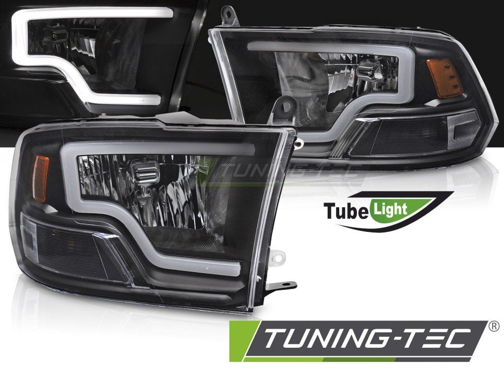 Faruri TUBE LIGHT BLACK pentru DODGE RAM 09-18 - LPDO36