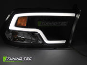 Faruri TUBE LIGHT BLACK pentru DODGE RAM 09-18 - LPDO39