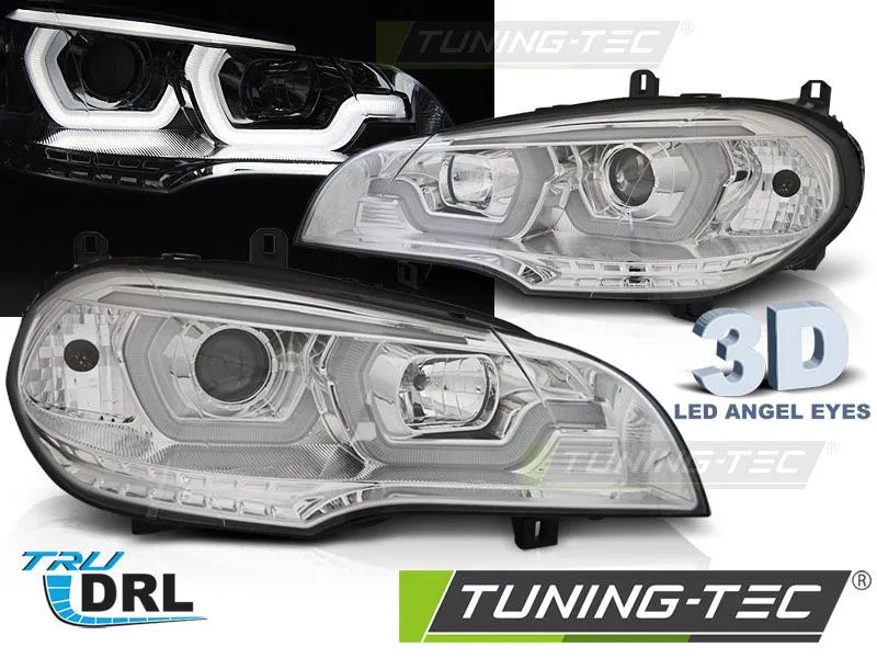 Faruri TUBE LIGHT CHROME DRL Tuning-Tec pentru BMW X5 E70 07-13 - LPBMG8
