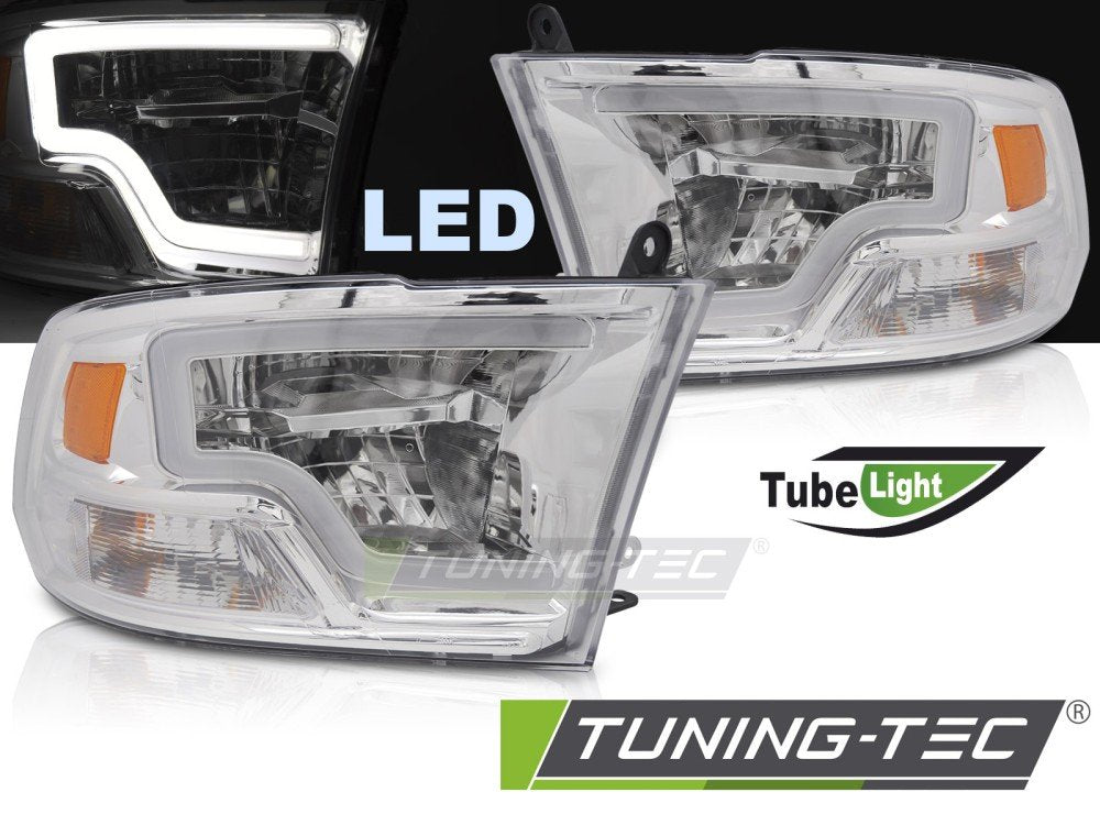Faruri TUBE LIGHT CHROME LED pentru DODGE RAM 09-18 - LPDO37