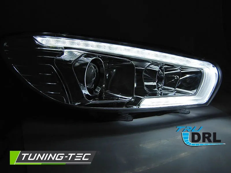 Faruri TUBE LIGHT CHROME LED pentru VW SCIROCCO 08-04.14 - LPVWU2