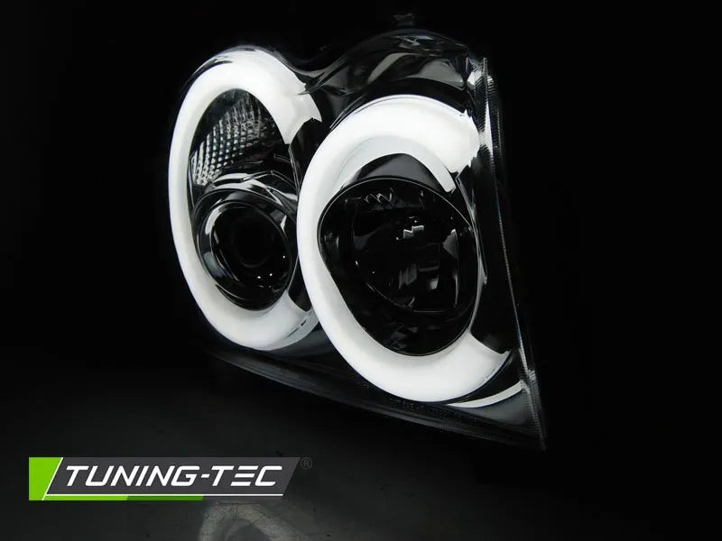 Faruri TUBE LIGHT CHROME Tuning-Tec pentru JEEP GRAND CHEROKEE 05-08 - LPCH29
