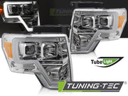 Faruri TUBE LIGHT CHROME pentru FORD F150 MK12 08-14 - LPFOB1