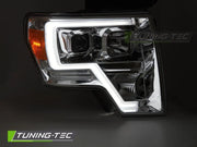 Faruri TUBE LIGHT CHROME pentru FORD F150 MK12 08-14 - LPFOB1