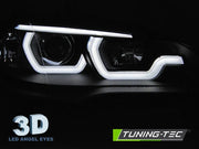 Faruri TUBE LIGHT DRL BLACK Tuning-Tec pentru BMW X5 E70 07-13 - LPBMG9