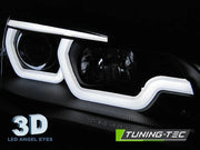 Faruri TUBE LIGHT DRL BLACK Tuning-Tec pentru BMW X5 E70 07-13 - LPBMG9