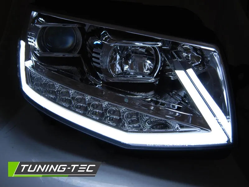 Faruri TUBE LIGHT DRL CHROME Tuning-Tec pentru VW T6 15-19 - LPVWR8