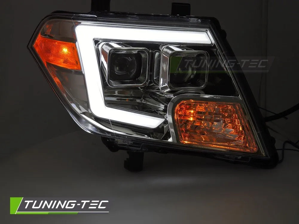 Faruri TUBE LIGHTS CHROME pentru NISSAN FRONTIER 10-14 - LPNI09