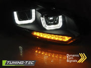 Faruri U-LED LIGHT DRL BLACK Tuning-Tec pentru VW GOLF 6 08-12 - LPVWR5