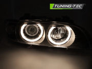 Faruri XENON ANGEL EYES BLACK pentru BMW E39 LCI 00-03 - LPBMO7