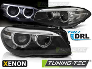 Faruri XENON ANGEL EYES LED DRL BLACK Tuning-Tec pentru BMW F10/ F11 - LPBMI2