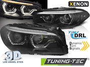 Faruri XENON ANGEL EYES LED DRL SEQ pentru BMW F10/F11 LCI 13-16 - LPBMO4
