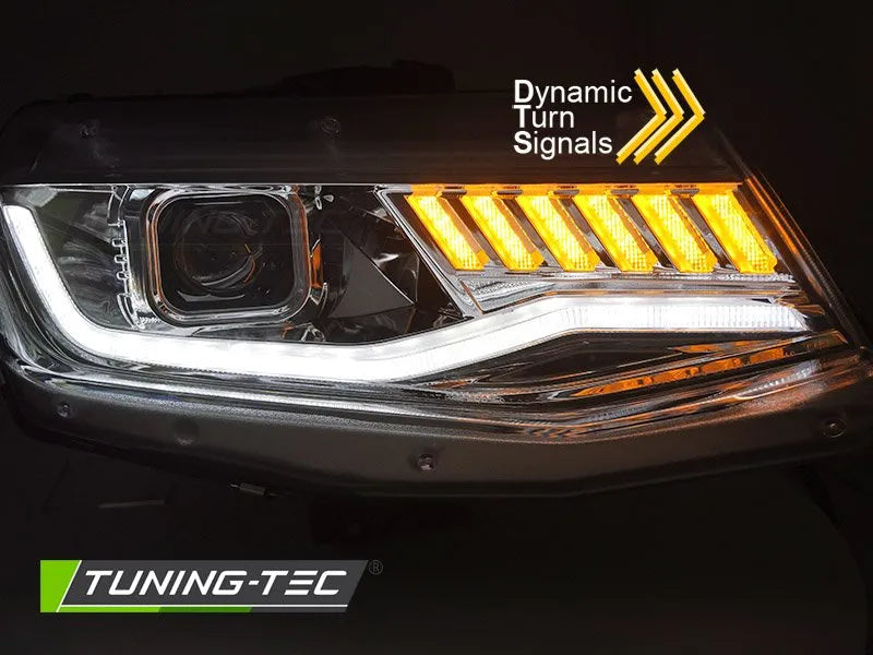 Faruri XENON HID SEQ CHROME pentru CHEVROLET CAMARO 16-18 - LPCT13