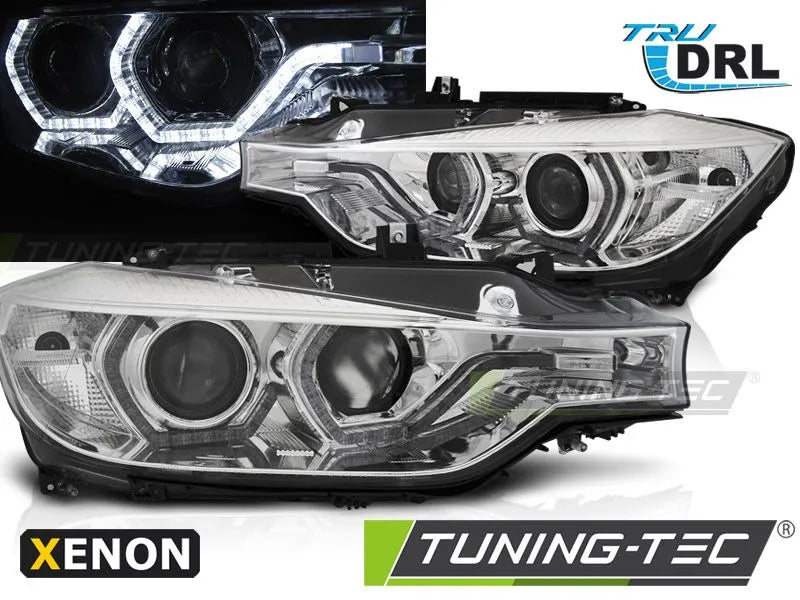 Faruri XENON LED ANGEL EYES DRL CHROME BMW F30/F31 - LPBML9