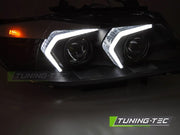 Faruri XENON LED BLACK pentru BMW E90/E91 LCI 09-11 - LPBMP6
