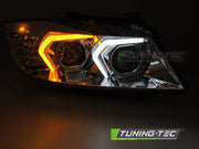 Faruri XENON LED CROM pentru BMW E90/E91 LCI 09-11 - LPBMP5