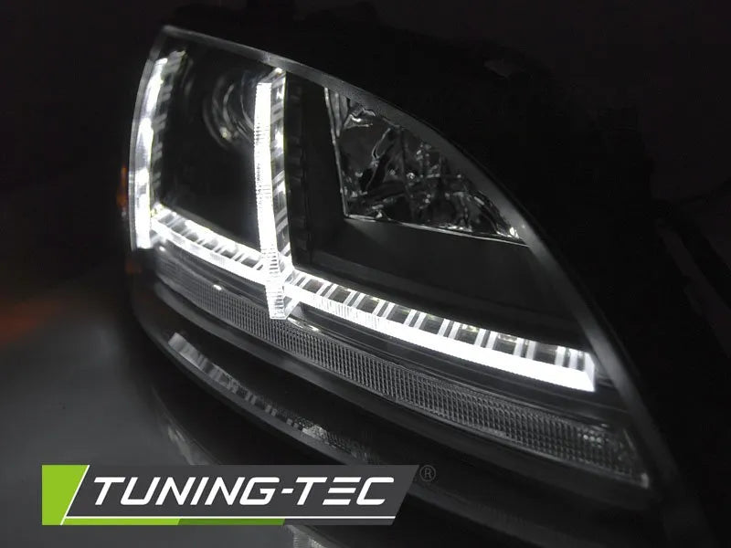 Faruri XENON LED DRL BLACK AFS Tuning-Tec pentru AUDI TT 06-10 8J - LPAUF0