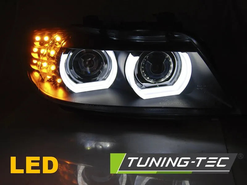 Faruri XENON LED DRL BLACK AFS Tuning-Tec pentru BMW E90/E91 09-11 - LPBMN0